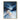 Abstract Snow Landscape Oil Painting in Blue and White
