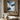 Abstract Snowy Mountain Handmade Oil Painting in Blue and White