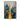 Abstract Urban Skyline Oil Painting in Gold and Blue
