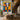 Modern Abstract Wall Art of Colorful Geometric Portrait with Bold Texture
