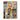 African Tribal Faces Expressionist Cultural Painting in Bold Blue and Orange Tones