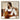abstract minimalist painting of a woman seated in earth tones and white