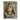 realistic neoclassical female portrait with cracked aged texture and white drapery, custom oil painting for classical wall decor