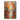 Hand-painted autumn forest impasto landscape in orange and blue