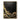 Black and Gold Abstract Textured Oil Painting with Flowing Wave Patterns