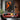 Abstract oil painting of a human figure in black silhouette with fiery orange brushstrokes