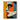 "Chromatic Muse" abstract portrait painting of a face in profile using bold blocks of orange, blue, black, and white with red lips, in a modern graphic style.
