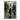 Original abstract oil painting of woman walking through misty city street with orange lights, hand-painted art with cinematic urban emotion