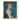 Classic Hand-Painted Oil Portrait of Blonde Girl with Blue Dress