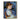 Original Classical Oil Portrait of Smiling Girl in Blue with Vintage Charm