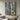 Colorful Abstract Drip Action Painting with Blue Yellow and Pink on Canvas