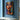 Abstract oil painting of woman smoking cigar, vivid palette knife portrait with bold colors and sensual mood on canvas