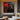 Crimson Rendezvous oil painting of elegant woman in red and black ambiance
