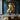 Cubist Original Oil Painting of Two Faces with Geometric Color Blocks