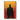 Dark Hero Abstract Portrait in Fiery Red and Yellow on Canvas