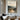 modern minimalist landscape oil painting with beige and grey hills and path, thick brushwork and subtle fog, peaceful neutral-toned wall art