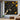 Drip Pollock abstract oil painting with orange splashes on black canvas