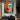 "Dual Essence" abstract portrait oil painting of a fragmented face with one open and one closed eye, using bold blocks of orange, blue, black, and white with red lips.
