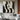 Echoes in the Mirror abstract handmade oil painting with modern face line design in black and white