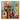 Graffiti-style abstract oil painting with distorted faces and bold red, blue, and yellow accents