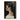 Minimalist Female Portrait Painting in Black and Earth Tones Vertical Composition