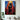 Bold Figurative Oil Painting of a Woman in Red Blue and Yellow Spotlight