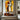 Abstract Figurative Canvas Art of Hugging Couple in Warm Yellow Tones