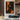Female Figure In Abstract Orange And Black Oil Painting