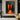 Abstract painting of two orange human silhouettes against black background