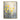 Floral Textured Handmade Oil Painting in Yellow and Grey
