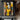 Original abstract cubist portrait of a woman in yellow and earth tones, hand-painted with geometric forms and expressive black linework