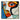 Sonarart Original abstract pop-style oil painting with geometric female face in bold colors