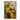 Geometric Abstract Cityscape Oil Painting in Yellow and Blue