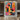 Geometric Abstract Canvas Art with Color Blocks in Bold Modern Tones
