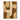 Geometric Abstract Minimalist Oil Painting in Neutral Beige and Brown