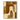 Geometric Abstract Modern Oil Painting in Warm Beige and Amber Brown
