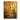 Abstract gold oil painting with raised grid texture and charcoal accents on stretched canvas, creating light-reflective metallic effects.  