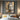 hand-painted oil portrait of Buddha face with golden background in wabi sabi style, peaceful vertical wall art for zen and mindful spaces