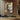 hand-painted oil portrait of Buddha face with golden background in wabi sabi style, peaceful vertical wall art for zen and mindful spaces