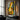 modern cubist oil painting of abstract female figure in golden yellow and blue tones