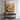 abstract canvas painting with soft sand-toned waves and golden flowing texture