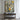 Handmade Abstract Drip Painting in Yellow Black and White with Expressive Strokes