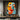 "Inner Hues" abstract portrait oil painting of a face with closed eyes, rendered in bold blocks of orange, teal, and white with red lips and dark expressive lines.
