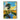 Handmade Oil Painting of Trees in a Golden Field with Water Reflection