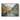 Scandinavian Landscape Oil Painting with Fjord Village and Sunrise Sailboat Scene