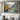 Scandinavian Landscape Oil Painting with Fjord Village and Sunrise Sailboat Scene