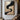 Large Minimalist Hand-Painted Oil Wall Art in Black and Beige