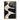Minimalist abstract oil painting in black and white with fluid curves