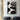 Minimalist abstract oil painting in black and white with fluid curves