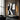 Minimalist Abstract Oil Painting in Black and White with Flowing Textured Lines